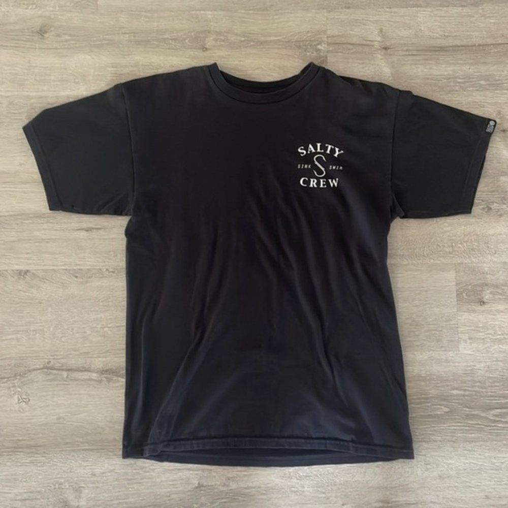 Salty Crew Black Tee Shirt Short Sleeve Size Medium
